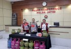 Polda-Jatim-Ungkap-Penyalahgunaan-LPG-Subsidi-di-Malang,-Tersangka-Raup-Untung-Rp160-Juta-Diamankan