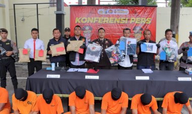 Polres-Tulungagung-Ungkap-Kasus-Kekerasan-8-Tersangka-Diamankan