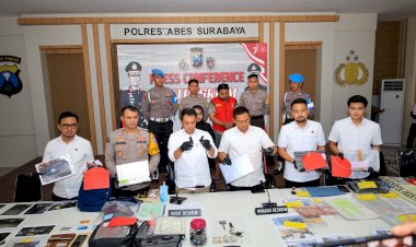 Polisi-Berhasil-Amankan-Tersangka-Pencurian-Spesialis-Pecah-Kaca-Mobil-di-Surabaya
