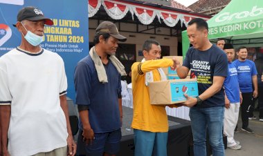 Sambut-Hari-Lalu-Lintas-Bhayangkara-ke---69,-Polres-Kediri-Kota-Gelar-Charity-Run-Yatim-Mandiri