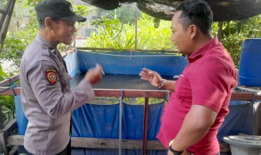 Polisi-Salut-dengan-Upaya-Warga-Dukung-Program-Ketahanan-Pangan,-Kelola-Lahan-Kosong-untuk-Budidaya-Ikan-Lele