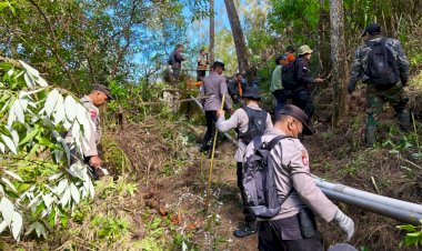 Polres-Magetan-dan-Perhutani-Perkuat-Mitigasi-Karhutla-di-Cemorosewu,-Bangun-Ilaran-Api-Sejauh-1,8-Km
