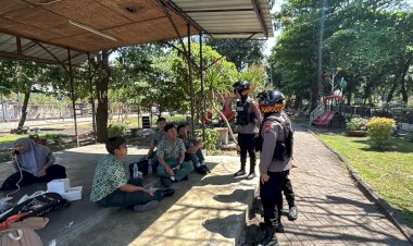 Polwan-Polresta-Sidoarjo-Patroli-Kamtibmas,-Berikan-Rasa-Aman-dan-Nyaman-Masyarakat