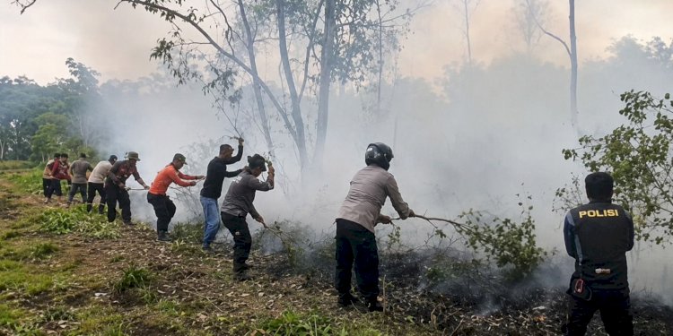 Sejak 27 Agustus, 200 Perwira dan Bhabin Bergerak Cegah Karhutla, dari Edukasi hingga Shalat Istisqa
