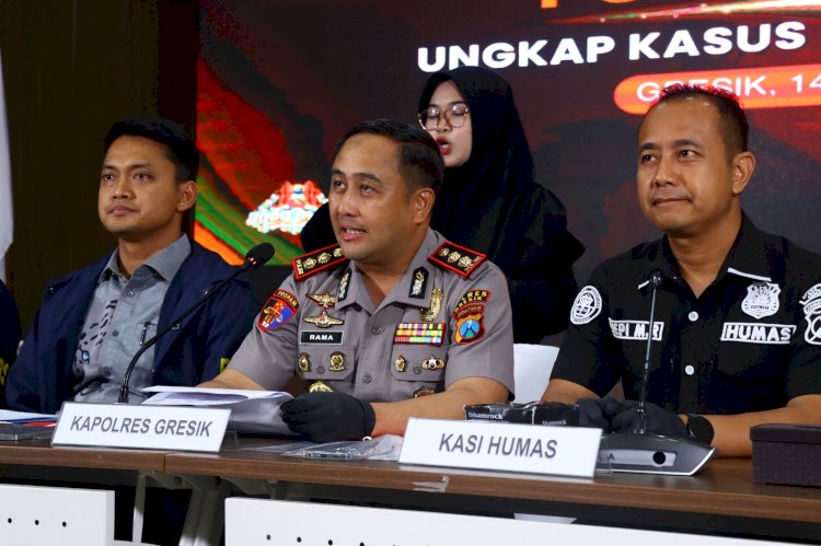 Polres Gresik Gerak Cepat Amankan Sindikat DC Pinjol Fiktif di Lampung
