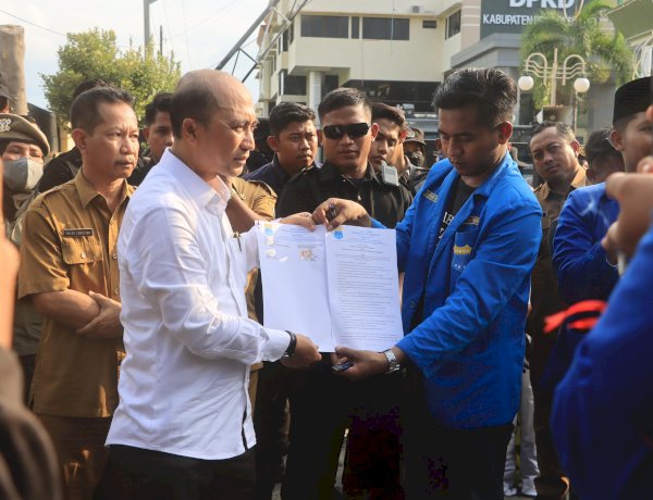 Humanis Polres Probolinggo Beri Layanan Aksi Damai PC PMII