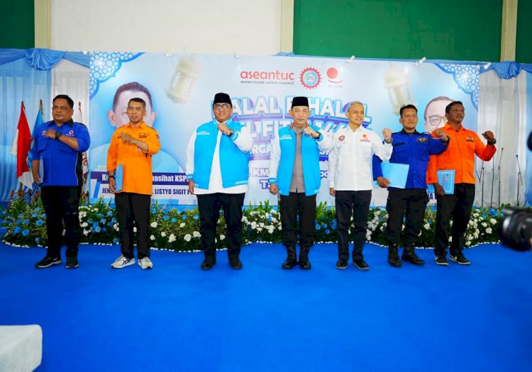 Halal Bihalal dengan Buruh, Kapolri Komitmen Perkuat Soliditas dengan Buruh, Ciptakan Iklim Investasi Kondusif